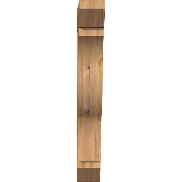 Funston Slat Rough Sawn Bracket, Western Red Cedar, 4W X 18D X 30H